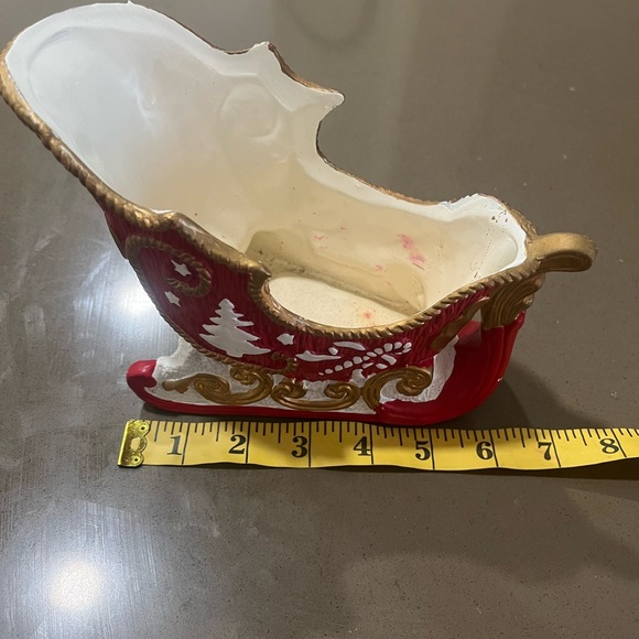 🎄Chalkware Vintage Santa’s Sleigh🎄 - Picture 5 of 5